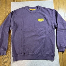 Kendrick Lamar X Union LA Crew Steppers Purple Sweatshirt Lg Rapper Tour Merch