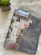 2pc Ladies Thermal Set Cotton Blend Thermal Wear Large