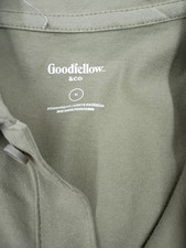 Goodfellow  Co. short-sleeve pique polo shirt in olive green. Size M