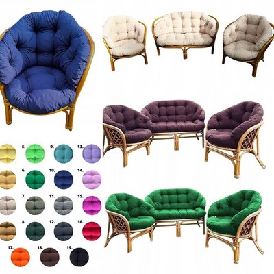 Polyrattan Ersatzkissen Set Sofa Sessel Gartenmöbel Auflagen 12 Farben
