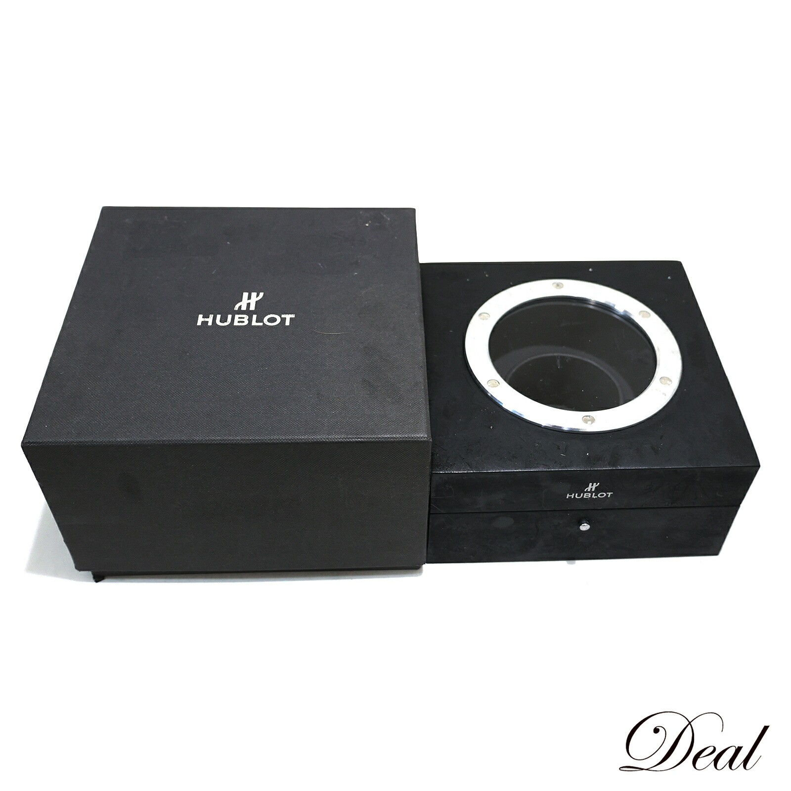 Hublot Men's Black Watch Box Set of 2 Storage Cases