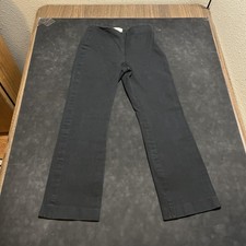 Sezane Pants Womens 34 Black Side Zip Slim Straight Stretch Trousers S24PRADSON