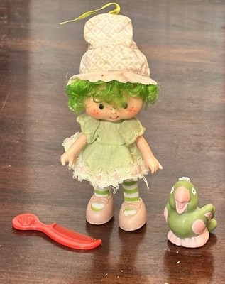 VINTAGE 1980's STRAWBERRY SHORTCAKE LIME CHIFFON PARFAIT PARROT PET COMPLETE
