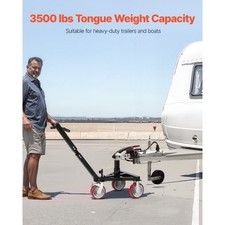 Vevor Trailer Dolly 3500lbs Tongue Weight Capacity 18 Inch And 22 Inch Height