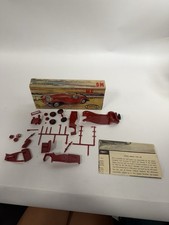 Vtg 1961 Aurora Mg Td Sports Car Model Kit Red Plastic Unbuilt Wbox Parts B11 Vtg 1961 Aurora Mg Td Sports Car Model Kit Red Plastic Unbuilt Wbox Parts B11