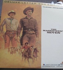 The Magnificent Seven Steve McQueen Laserdisc CAV VG Condition
