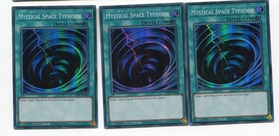 Yu-Gi-Oh! Mystical Space Typhoon Super Rare Playset (3 Stück) Set 195