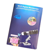 Wi Fi Digital Microscope 1000x 1920x1080P HD 8 LED Lights Black