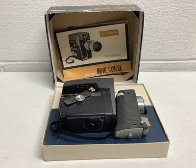 Vintage Montgomery  Wards 8MM power zoom lens movie camera Works.