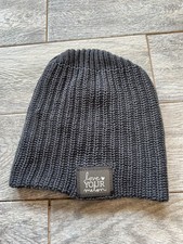 Love Your Melon Knit Beanie Hat One Size Charcoal Gray Cozy Outdoor Winter USA