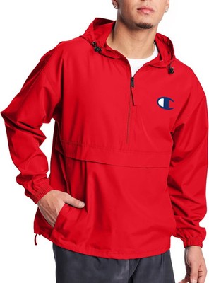 Champion Packable Stadium Hooded Quarter-Zip Jacket - Multiple Colors Available