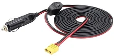 Cigarette Lighter XT60 Adapter Cable, 16AWG XT60 Female to  5 Meters XT60 Female