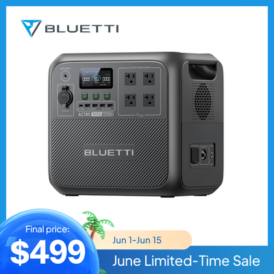 BLUETTI AC180 1800W 1152Wh Power Station Solar Generator for Power