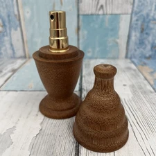 Hand Turned Wood Perfume Holder Perfume Atomiser & Lid-Unused
