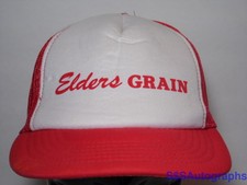 Vtg 1980s ELDERS GRAIN Farm Seed AG FARM SNAPBACK TRUCKER HAT CAP ELDERS HAT CAP