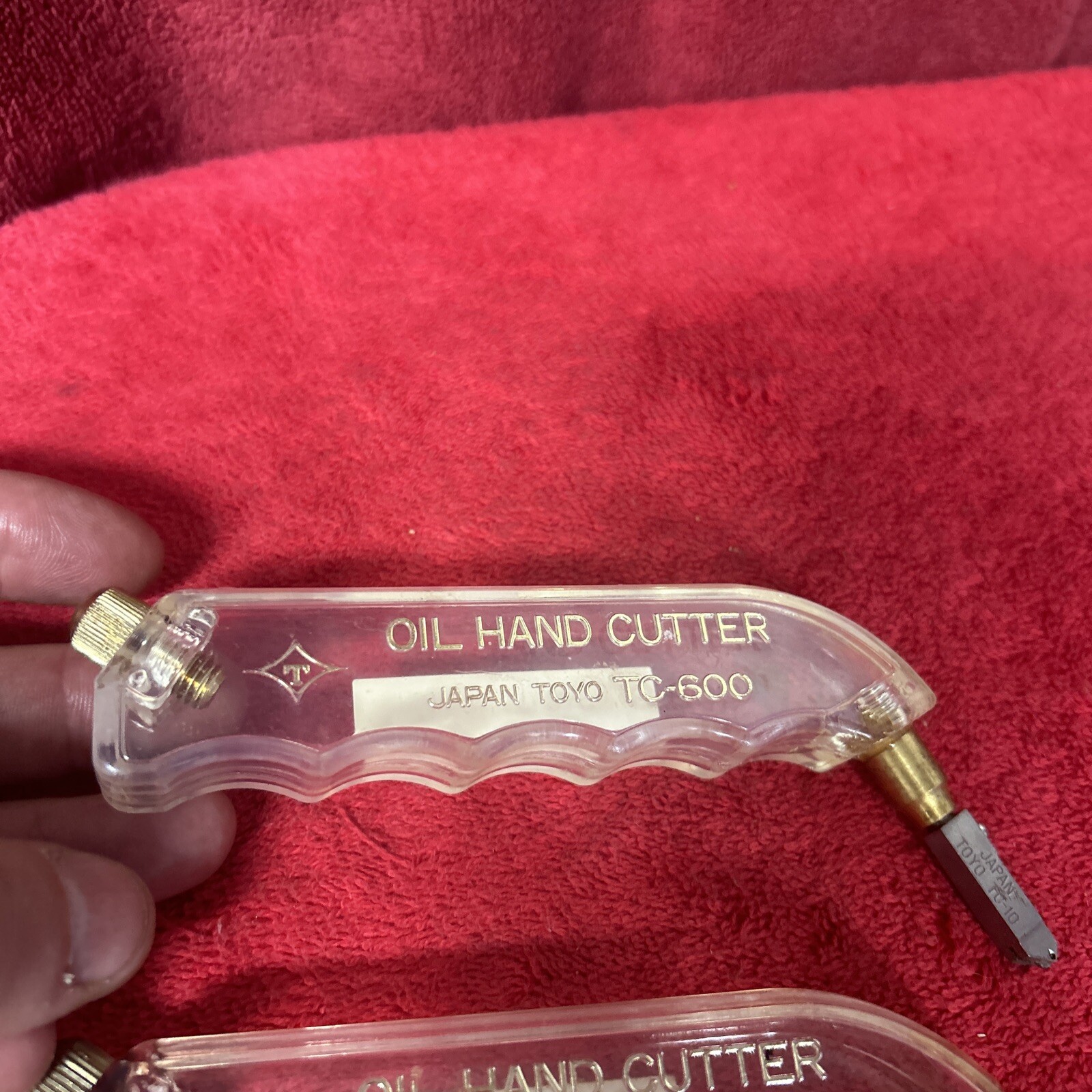 Clear Oil Hand Cutter Toyo TC600 (2) Lot Plus Toyo TC10 for Glass
