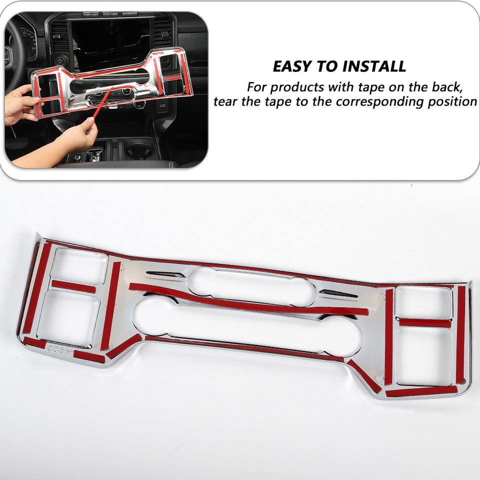 Interior Console Air Conditioner Button Panel Trim Cover For Ford F150 ...