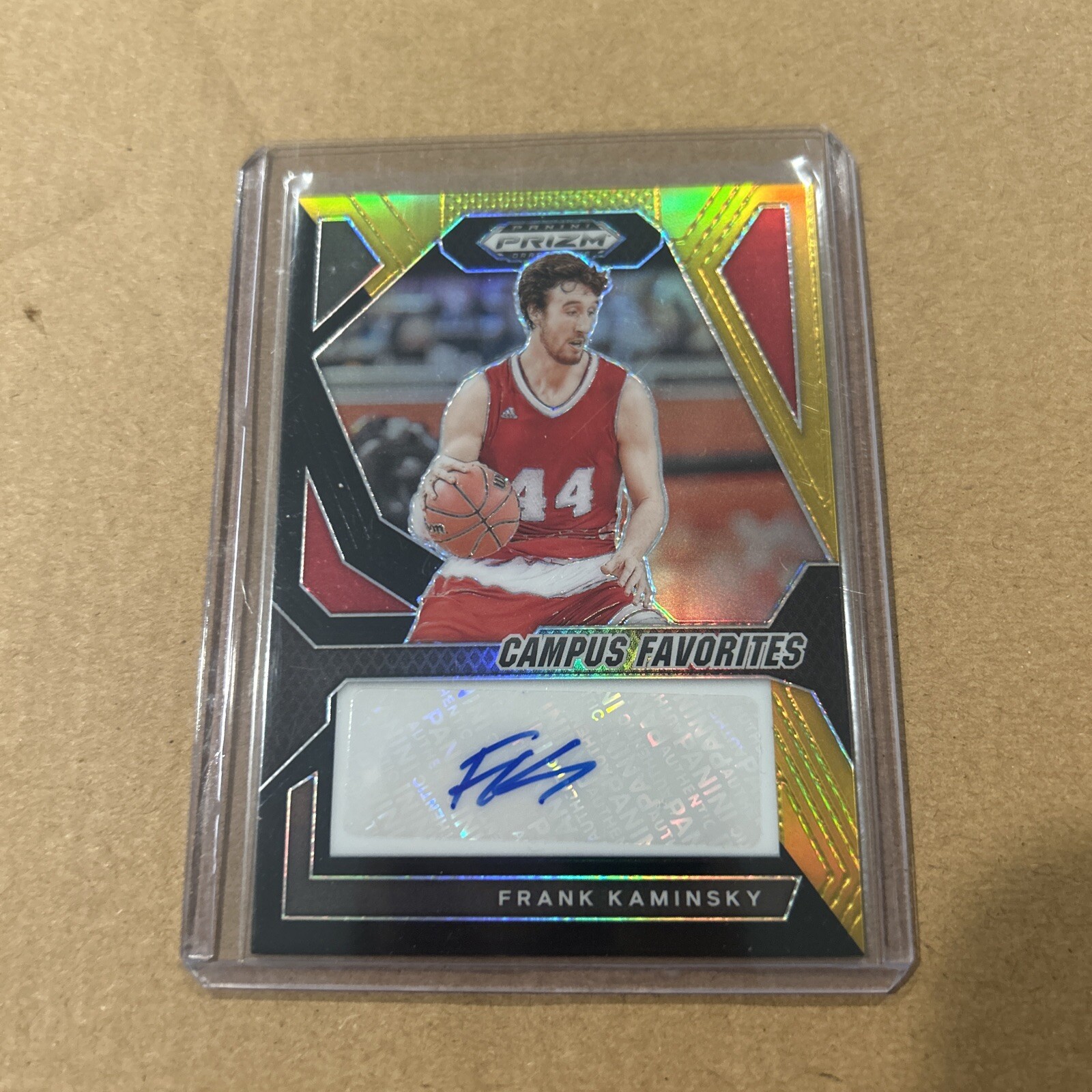2024 Prizm Draft Picks Frank Kaminsky Campus Favorites Auto Black Gold #/5 S922