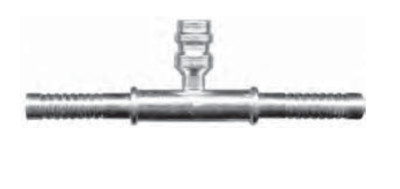 Jayair AN6102-3 Splicer Straight - A-O-C R134a Service Valve Hose 8-8 Hi Side AL