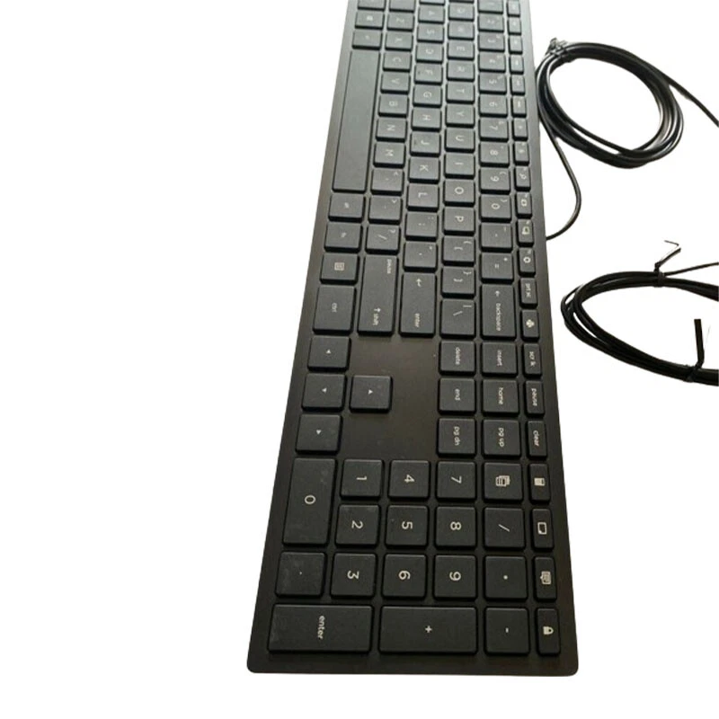 Teclado HP con cable delgado y ratón usado lote de 10 Foto 4 de 4