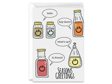 Seasons Greetings Christmas Handmade Greeting Card With Pun