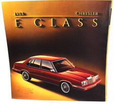 1984 Chrysler  E-Class Dealership Color Sales Brochure