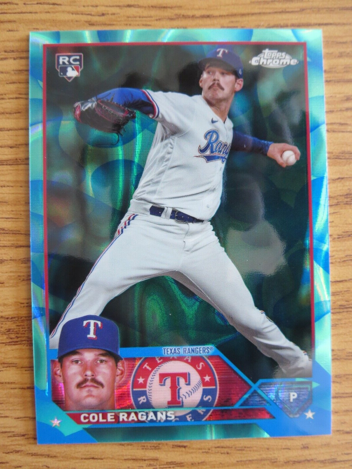 2023 Topps Chrome Update #USC195 Cole Ragans RC Blue Lava Lamp Refractor 10/175