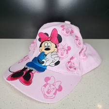 Youth Adjustable Disney Minnie Mouse Baseball Cap Hat Pink Hook and Loop 53cm