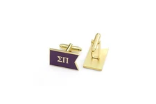 Sigma Pi Fraternity Custom-Made Flag Cuff Links / Fraternity Gifts