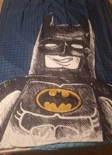 Lego Sketchy Batman Fabric, Comforter Cover Shell Reversible twin Bed Boys Girls