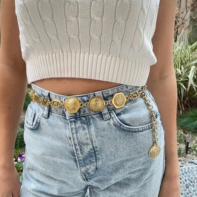 versace chain belt