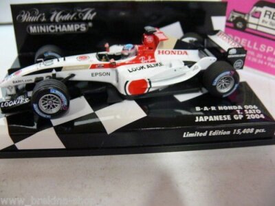 ミニチャンプス B・A・R HONDA SHOWCAR 2004 Ｔ.SATO Minichamps 1:43 T. Sato BAR Honda 006 Japanese GP formula 1