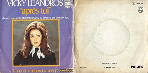 DISCO 45 GIRI VICKY LEANDROS – APRÈS TOI // LA POUPÉE, LE PRINCE ET LA MAISON
