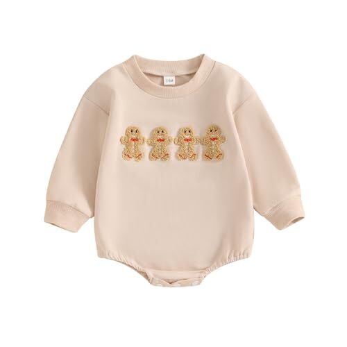 Newborn Baby Girl Boy Christmas Outfit Crewneck Sweatshirt 12-18