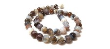 Botswana Agate Round Smooth 8mm Loose Gemstone Beads 14"Inch 1 Strand