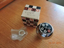 NOS AMCO SHIFT PATTERN KNOB ALFA-ROMEO CHROME SHIFTER BALL 8131-43 4-SPEED 16mm