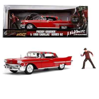 ミニカー 1:24 1958 Cadillac Series 62 w/FREDDY 1:24 A Nightmare on Elm Street 1958 Cadillac Series 62 w