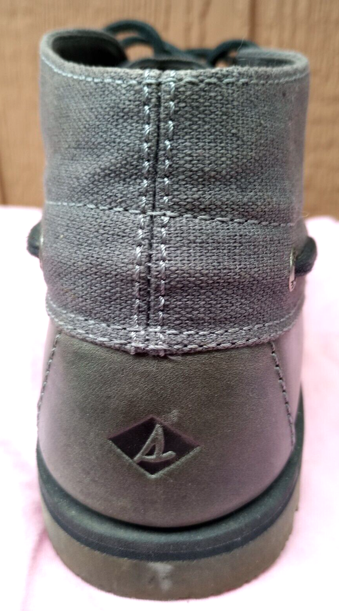 Sperry Leeward Lug Chukka Grey US9M NIB Mens Sperry Top Sider Leeward Mini Lug Chukka Gray Leather  main image 2