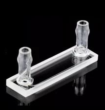 light path 0.1-2mm two-way quartz 30-600ul trace flow-through cuvette flow cell