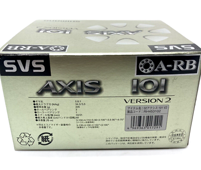 Shimano AXIS 101 VERSION 2 Left Handed Bait Casting Reel w/Box