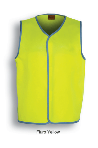 Kids Kid's Boy's Girl's high-vis hi-vis Safety Fluro Orange Fluro Yellow Vest - Picture 3 of 3