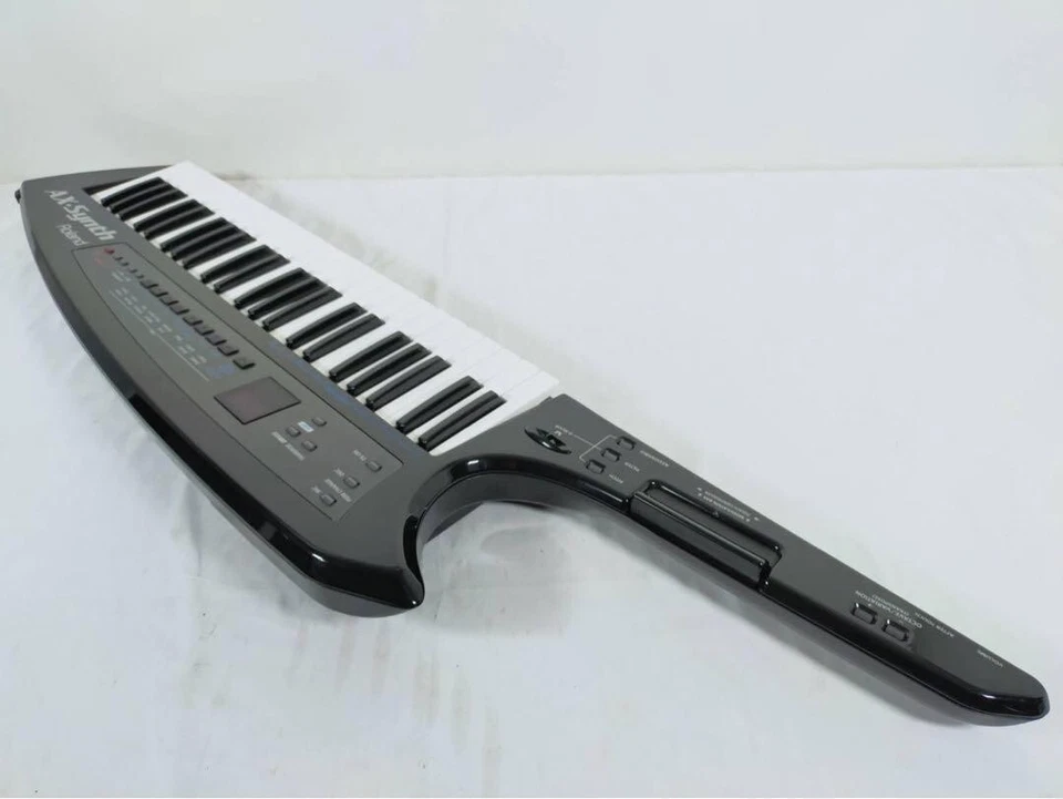 Roland AX-Synth 49-Key Black Shoulder Keyboard w/ Power Cable - Image 3 of 4