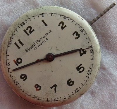 Girard Perregaux Automatic Bumper mens wristwatch movement & dial 27 mm in diam.