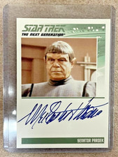 STAR TREK AUTOGRAPH CARD MALACHI THRONE
