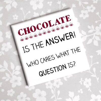 Magnet Chocolate is the answer - Who cares what the question is?