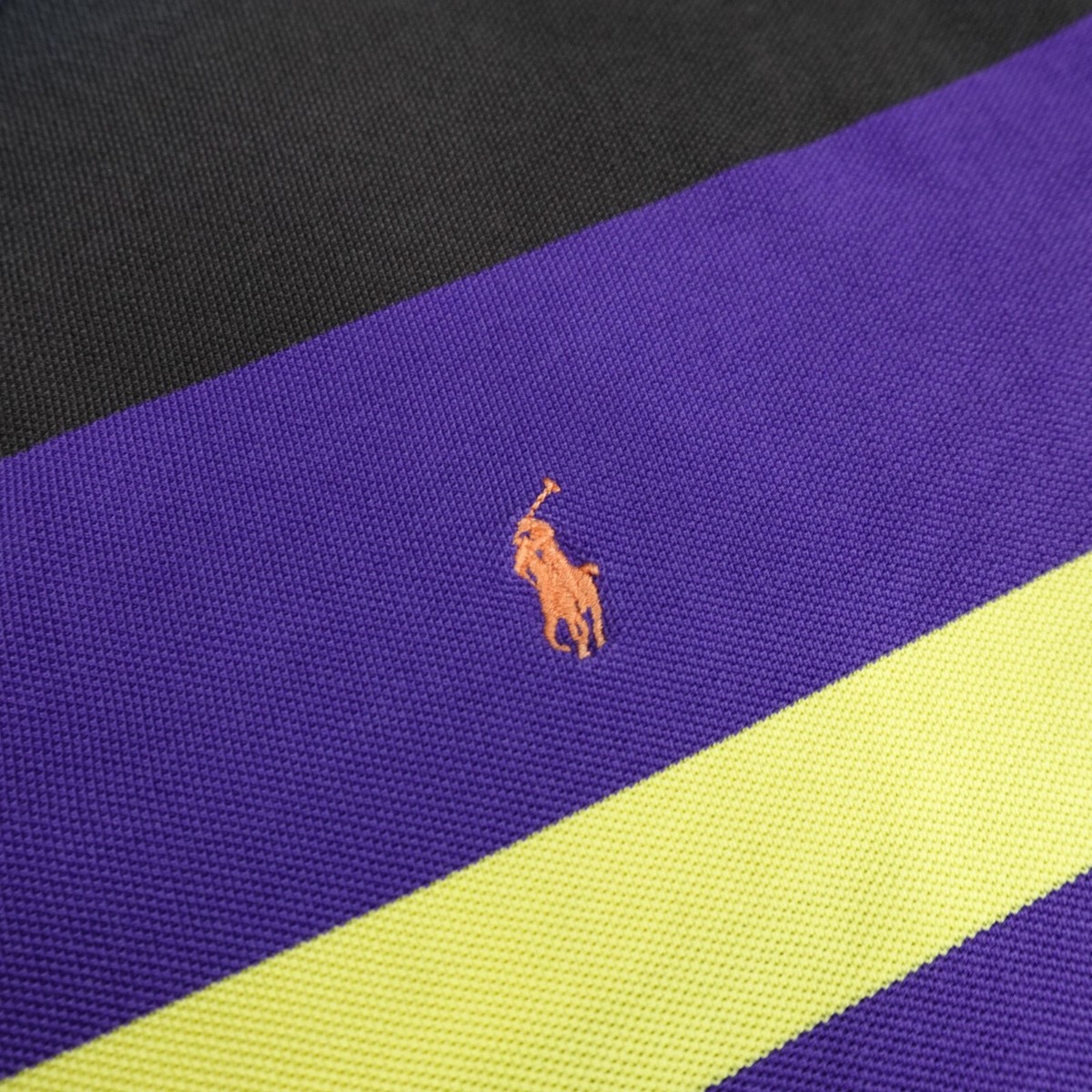 Vintage Ralph Lauren Polo Shirt Mens XL Purple Black Color