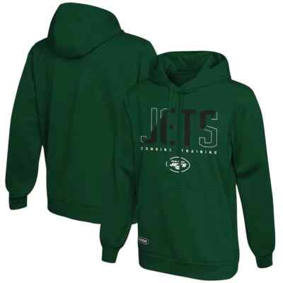 Men's Green New York Jets Backfield Combine Authentic Pullover Hoodie | Medium