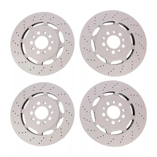 Front &Rear Brake Rotors For 2017-2022 Alfa Romeo Giulia Stelvio Quadrifoglio - Picture 5 of 7