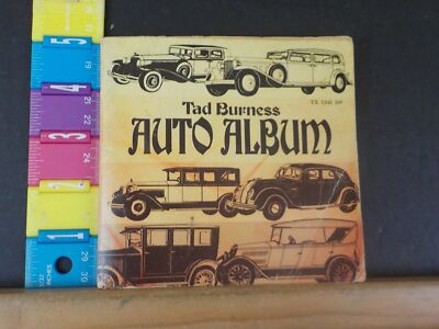 Tad Burness Auto Album Soft Cover 128 Pages Scholastic Book Services