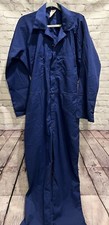 LION Uniform Men’s Blue Made In USA Employee Uniform / Coveralls Wear L 42/44